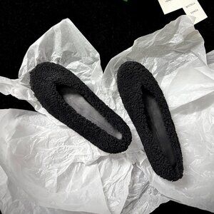 Bottega Veneta Black Rosa Ballerina Flats